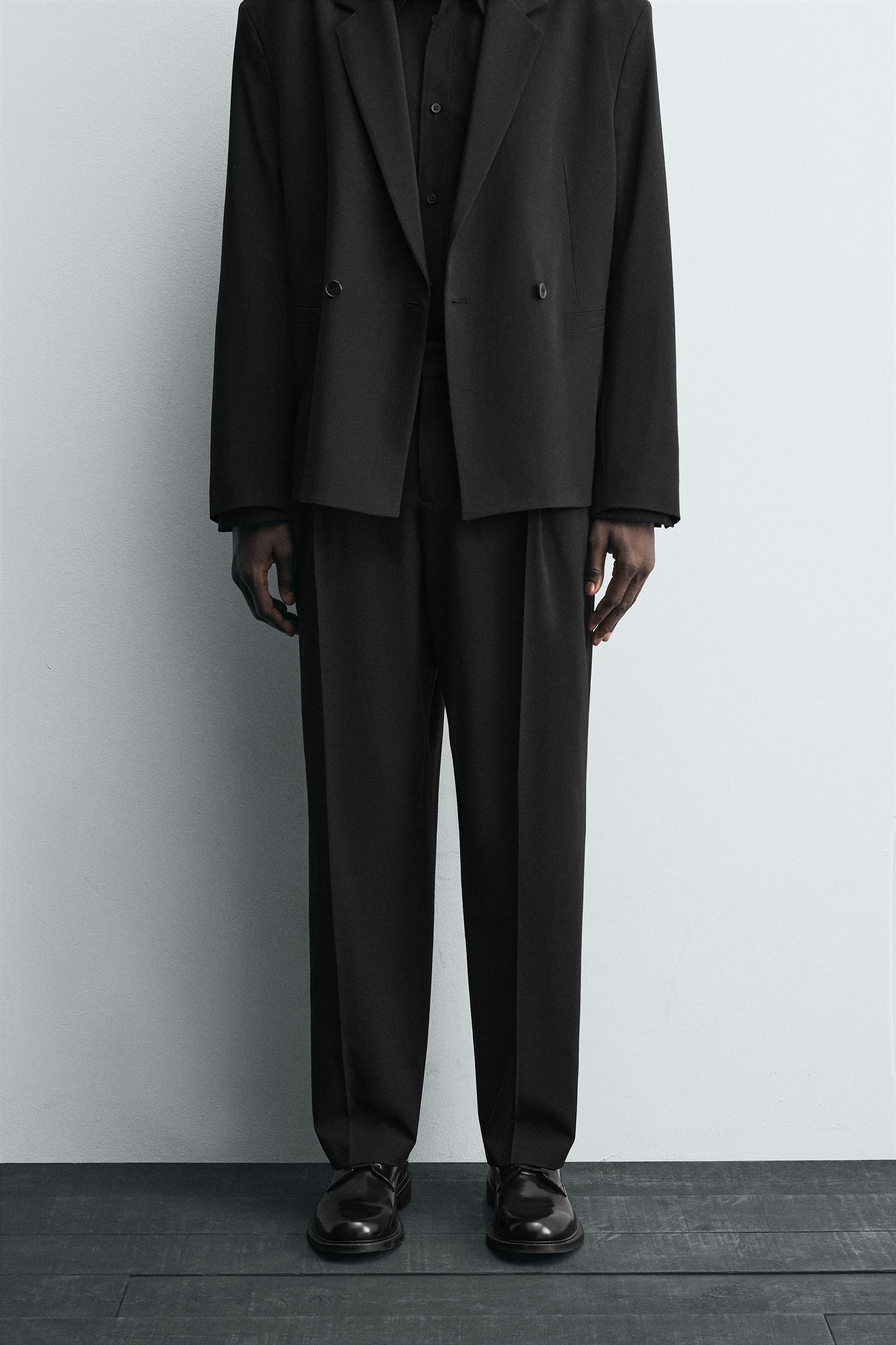 WOOL SUIT PANTS